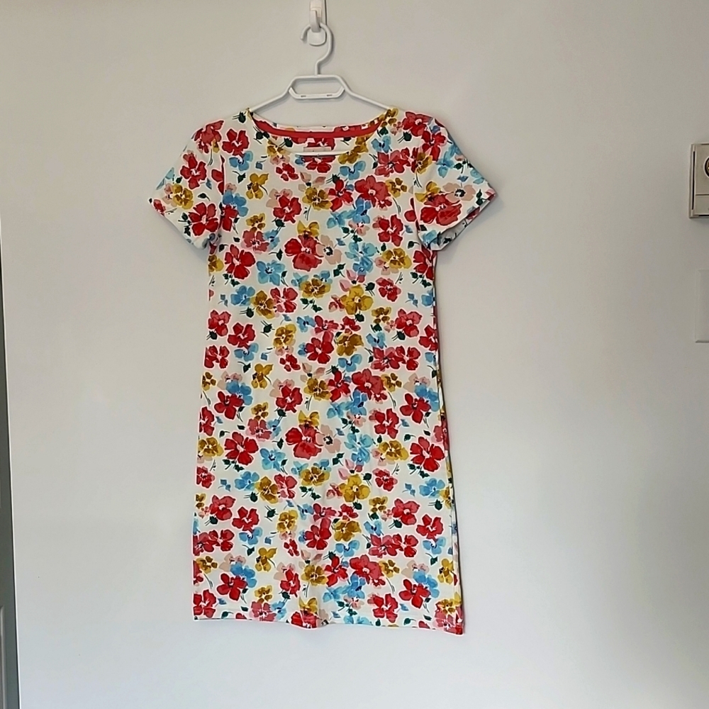 NWT Joules short floral 100% cotton short sleeve dress size 2